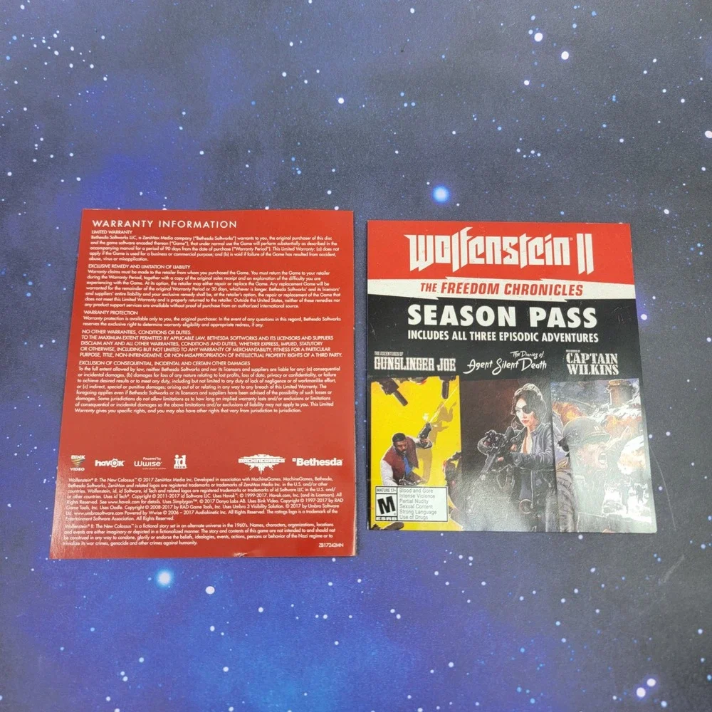 Wolfenstein II The New Colossus PS4 PlayStation 4 Bethesda Action FPS Game Disc